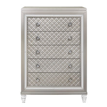 Load image into Gallery viewer, Chest With Tapered Acrylic Legs And 5 Drawers - Champagne
