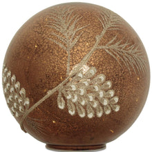 Load image into Gallery viewer, Pinecone Tabletop Sculpture With LED (Set of 2) - Brown / Gray
