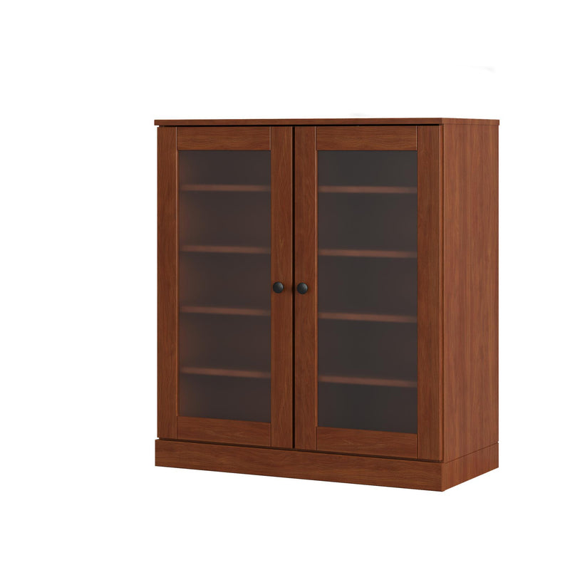 Twenty Pair Solid Woodshoe Storage Cabinet (752374) - Coffee