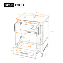 Load image into Gallery viewer, Bathroom Vanity With Ornate French Cylinder Legs, Soft Close Drawer
