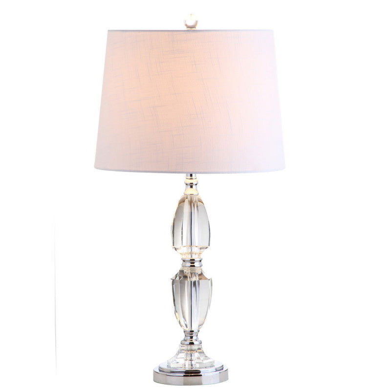 Novelty Bedside Lamp With Drum Shade - Clear