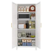 Load image into Gallery viewer, Shapely Doors Cabinet, Metal Storage Cabinet With Doors And Adjustable Shelves
