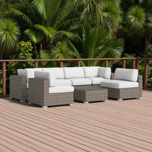 Load image into Gallery viewer, Seating Set With Cushions Handcrafted Wicker Design
