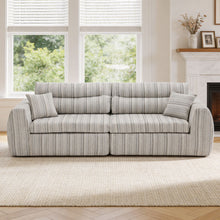 Load image into Gallery viewer, 3 Seater, Couch With Throw Pillows For Living Room
