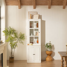 Load image into Gallery viewer, Retro Style Hutch Cabinet With Glass Door, China Cabinet For Home
