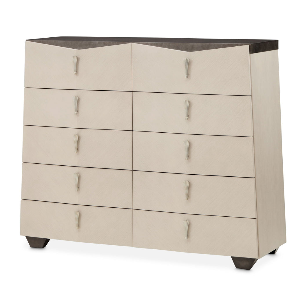 Fantosini - 10-Drawer Mule Chest - Silver Mist