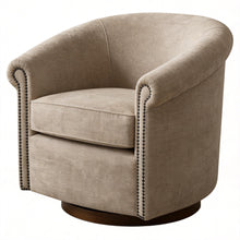 Load image into Gallery viewer, Barrel Swivel Accent Chair, 360 Degree Rotating For Living Room - Sand
