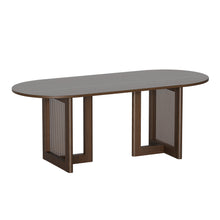 Load image into Gallery viewer, Wood Oval Bar Table (712262) - Walnut

