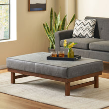 Load image into Gallery viewer, Temzyl - Mid Century Modern Microfiber Ottoman
