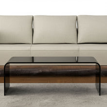 Load image into Gallery viewer, 24" Glass Sled Coffee Table - Black
