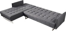 Load image into Gallery viewer, Modern Loft Fabric Right Facing Sofa Bed - Gray
