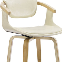 Load image into Gallery viewer, Upholstered Faux Leather Dining Arm Chair - White
