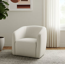 Load image into Gallery viewer, 32" Contemporary Fabric Barrel Club Chair - Beige
