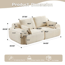 Load image into Gallery viewer, 2 Seater Large Sectional Couches For Living Room
