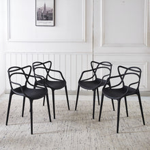 Load image into Gallery viewer, Dining Chair (Set of 4) - Black - Plastic
