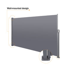 Load image into Gallery viewer, Retractable Side Screen Awning, Uv Resistant, Waterproof, Patio Privacy Screen For Garden, Balcony, Courtyard
