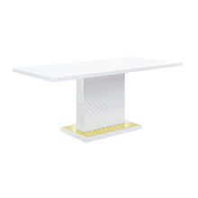 Load image into Gallery viewer, Gaines - High Gloss Dining Table With Pedestal Base
