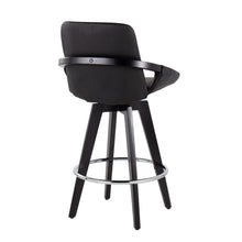 Load image into Gallery viewer, Cosmo - Contemporary Fixed Height Counter Stool With Swivel And Round Footrest (Set of 2)
