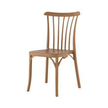Load image into Gallery viewer, Heavy Duty Plastic Slat Back Dining Side Chairs (Set of 2) - Natural
