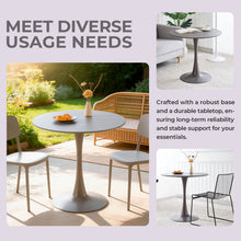 Load image into Gallery viewer, Mid-Century Tulip Table With Round Top, Pedestal Base
