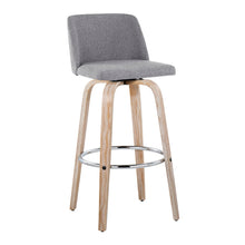 Load image into Gallery viewer, Toriano - Contemporary Fixed Height Barstool With Swivel &amp; Round Footrest (Set of 2)
