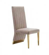 Load image into Gallery viewer, Tufted And Upholstered Velvet Dining Side Chairs (Set of 2) - Beige
