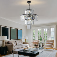 Load image into Gallery viewer, Chandelier Metal Ceiling Light - Black
