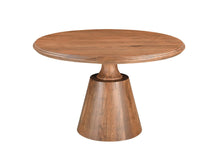 Load image into Gallery viewer, 48" Wood Pedestal Base Round Top Dining Table - Natural
