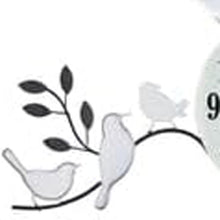 Load image into Gallery viewer, Silent Pendulum Novelty Wall Clock - Silver / Black / White
