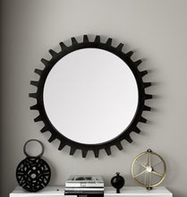 Load image into Gallery viewer, 37" Round Metal Frame Wall Mirror - Black
