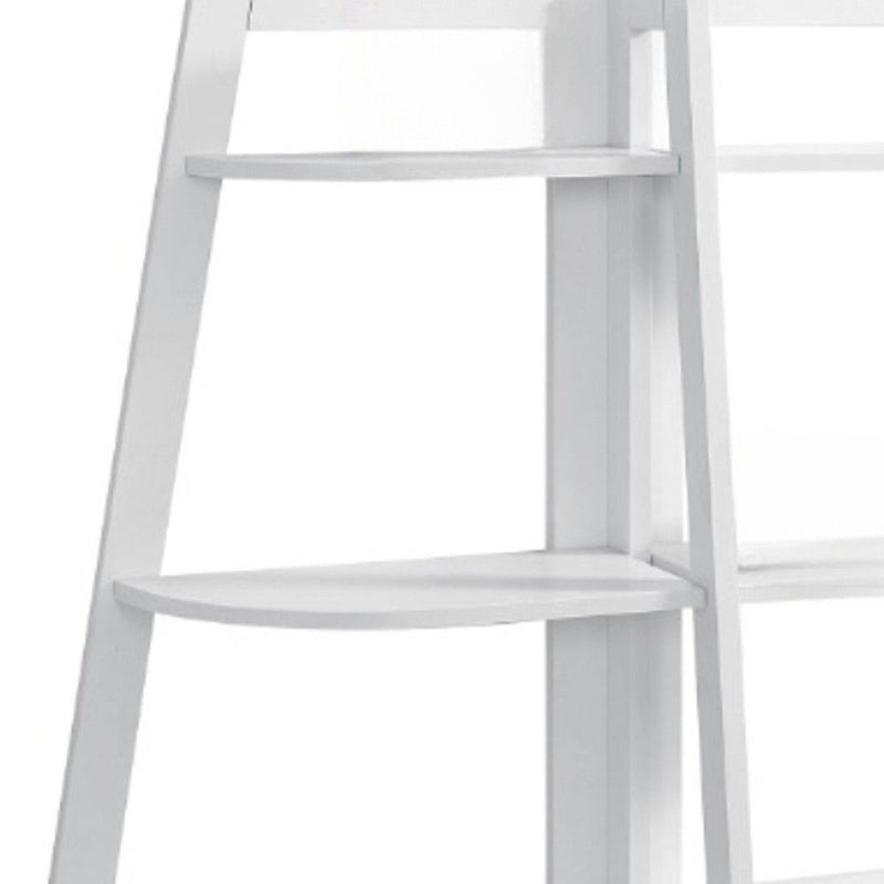 Six Tier Etagere Bookcase - White