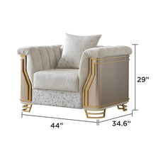 Load image into Gallery viewer, Chateau - Chair - Cream / Brown
