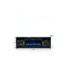 Load image into Gallery viewer, Fireplace TV Stand With Fireplace (734210) - Black
