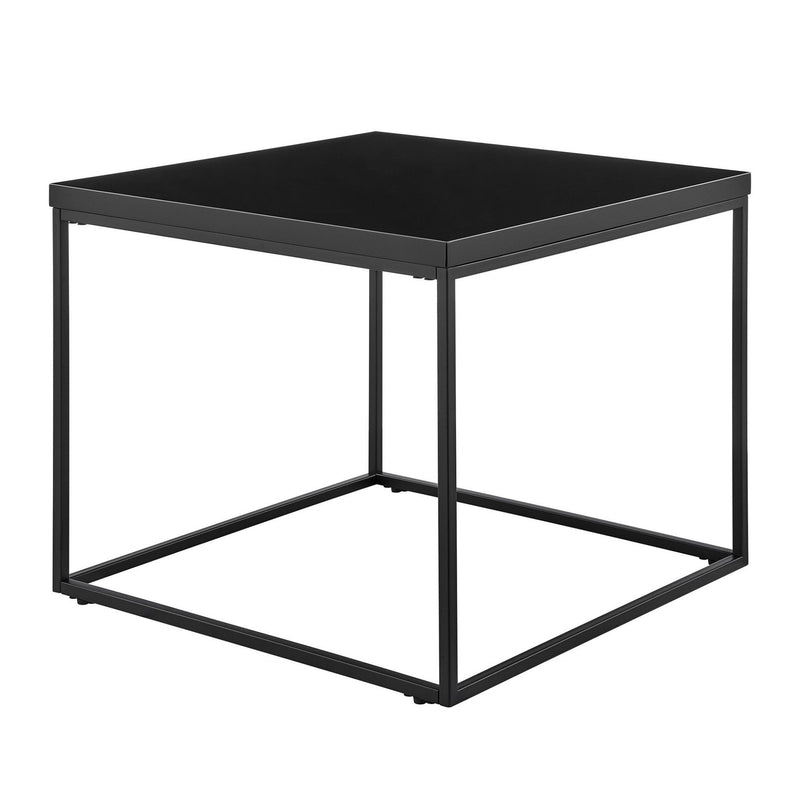 Square End Table - Black