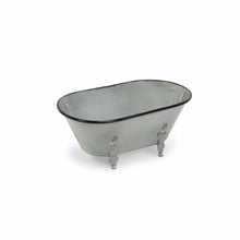 Load image into Gallery viewer, Poly Hand Painted Decorative Tub Tabletop Sculpture - Gray
