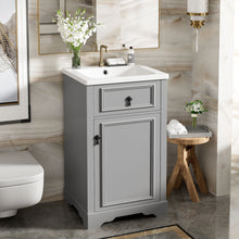 Load image into Gallery viewer, Elegant Bathroom Vanity With Ceramic Sink, Soft Close Door, Adjustable Shelf
