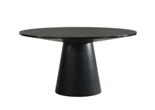Load image into Gallery viewer, Wood Pedestal Base Round Top Dining Table - Black
