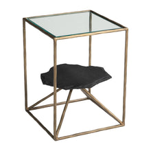 Load image into Gallery viewer, 24" Iron Pedestal End Table - Brass
