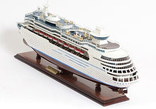 Load image into Gallery viewer, Majesty of the Seas Boat Hand Painted Decorative Boat - Brown / White
