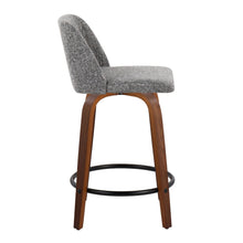 Load image into Gallery viewer, Toriano - Mid Century Modern, Fixed Height Counter Stool &amp; Swivel And Round Footrest (Set of 2)
