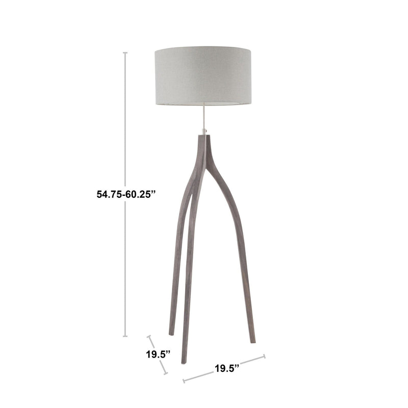 Wishbone - Contemporary Floor Lamp
