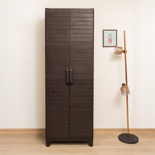 Load image into Gallery viewer, Plastic Square Accent Cabinet With Two Doors (738477) - Espresso
