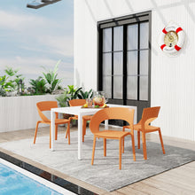 Load image into Gallery viewer, 4 Piece Set Of Modern Designed Single Chairs With Long Table
