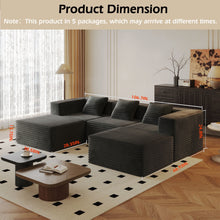 Load image into Gallery viewer, Compression Sofa With 2 Ottomans
