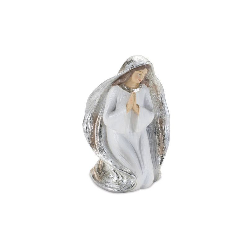 Christmas Nativity Figurines (Set of 6) - White / White