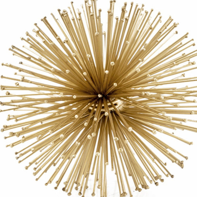 Urchin Decorative Orb Tabletop Sculpture - Gold