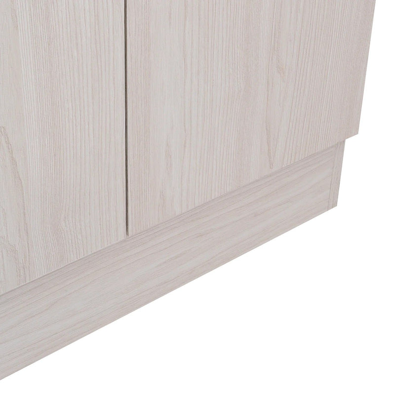 71" Wood Pantry Or Storage Closet - Light Gray