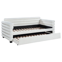Load image into Gallery viewer, Fandango - Upholstered Twin Day Bed With Trundle - White
