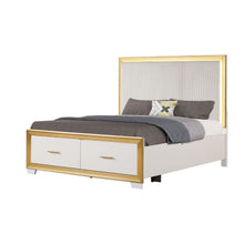 Load image into Gallery viewer, Obsession - Queen Size Bed With LED Headboard And Footboard Storage Drawer - White
