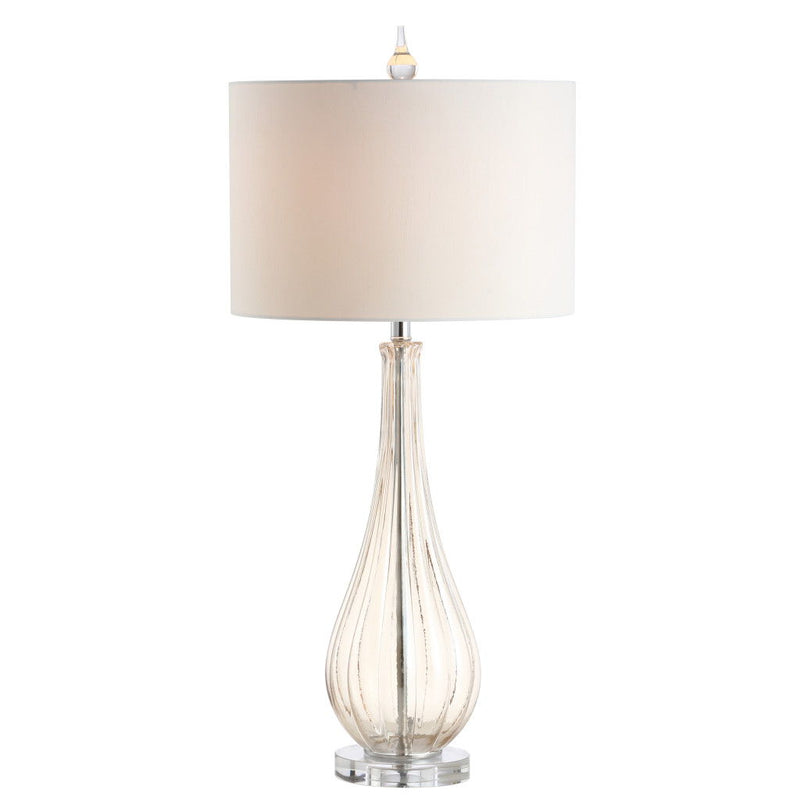Urn Buffet Lamp With Drum Shade - Champagne